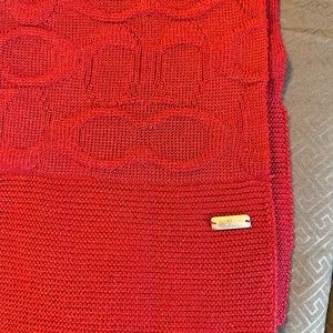 Coach red scarf